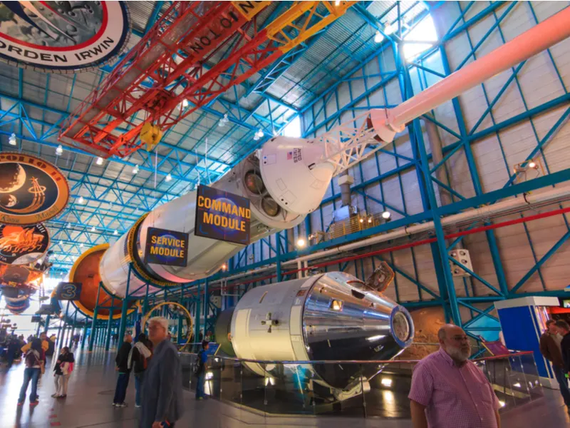 Saturn V and Command Module at the very best museum in Florida, the Kennedy Space Center