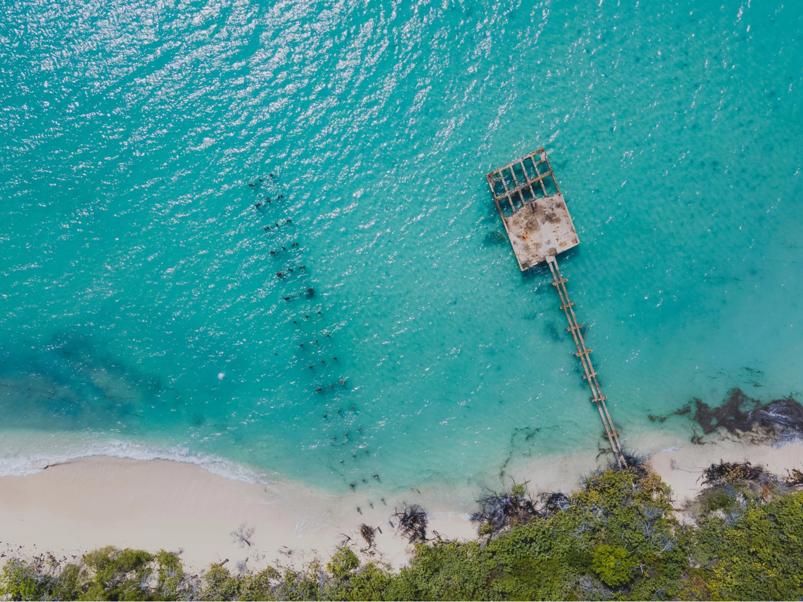 Aerial view of Icacos, one of the best beaches in Puerto Rico