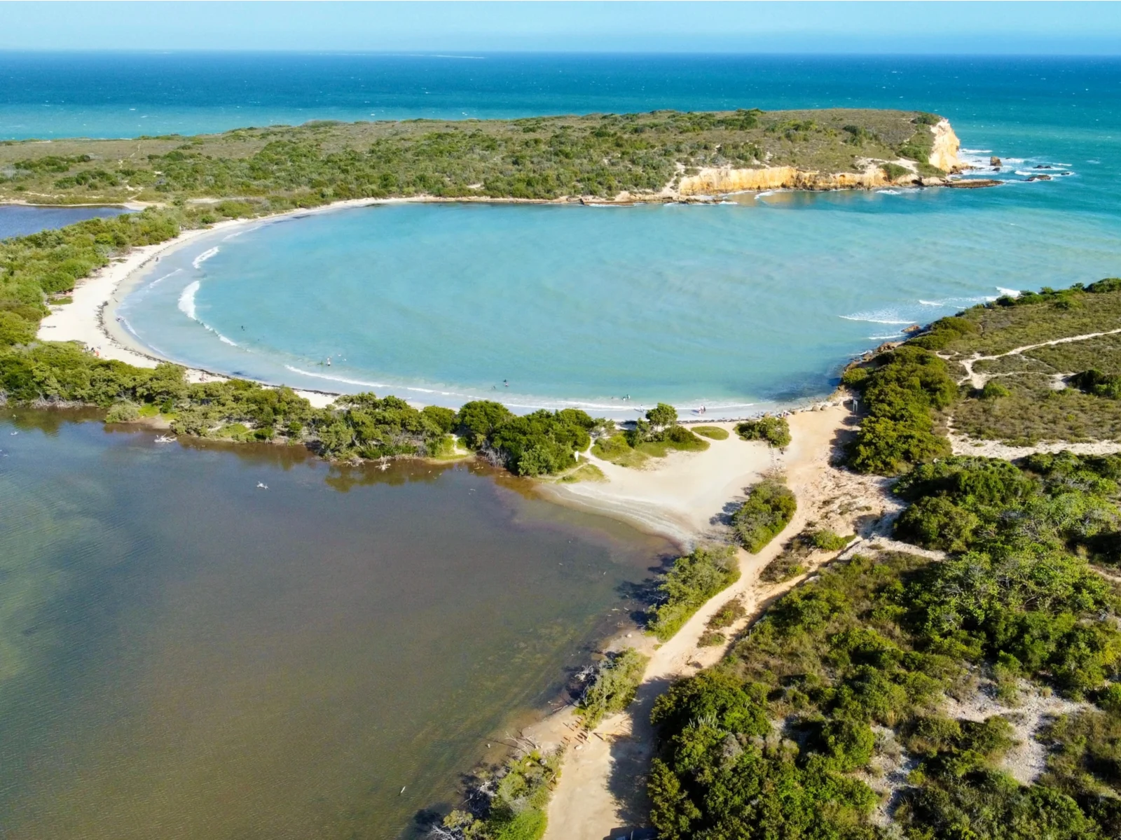 Aerial view of Playa Sucio, one of the best beaches in Puerto Rico