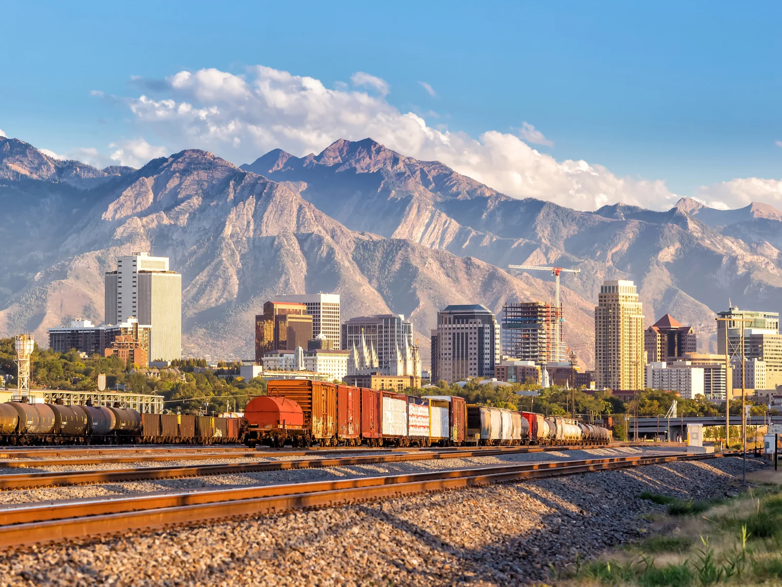 Downtown skyline in Salt Lake City, one of the best places to visit in Utah