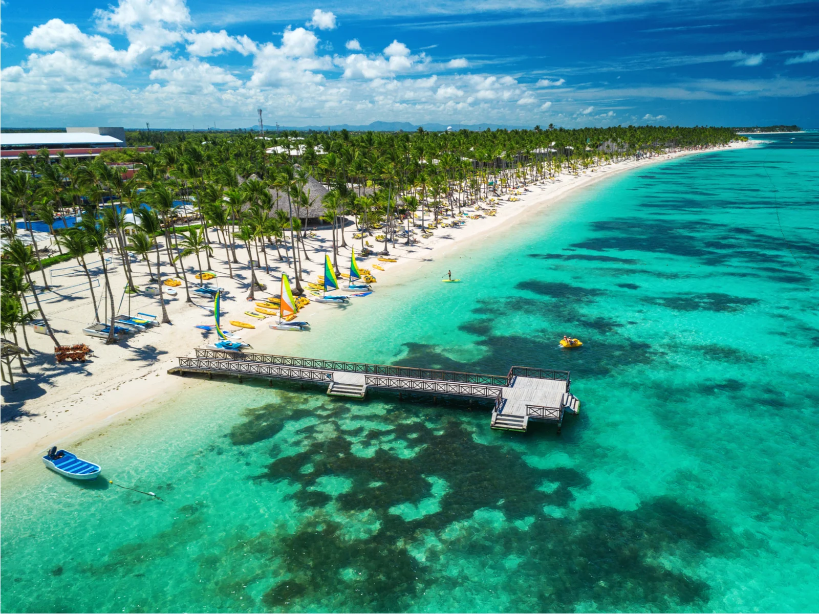 Drone shot of Punta Cana in the Summer, one of the best places to visit in the Dominican