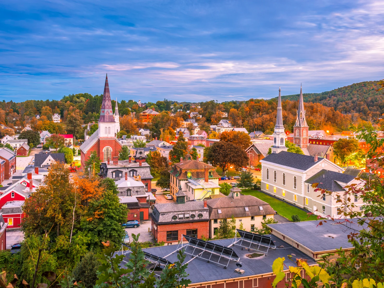 Montpelier on an Autumn day for a piece on the best places to visit in Vermont