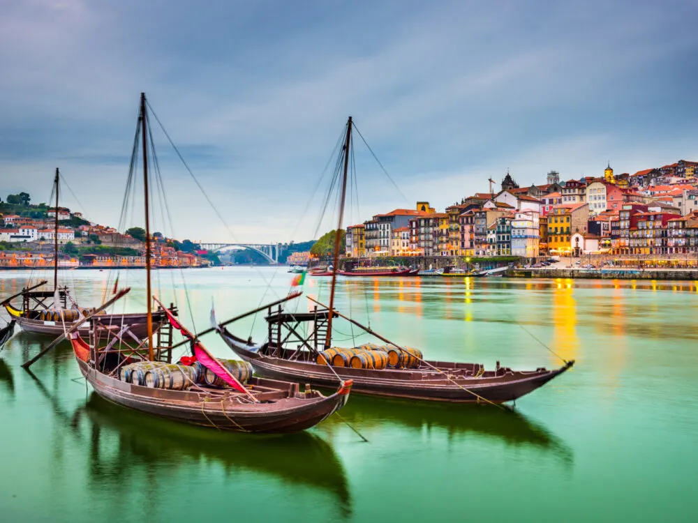 Idylic photo taken from the banks of one of the best places to visit in Portugal, Porto