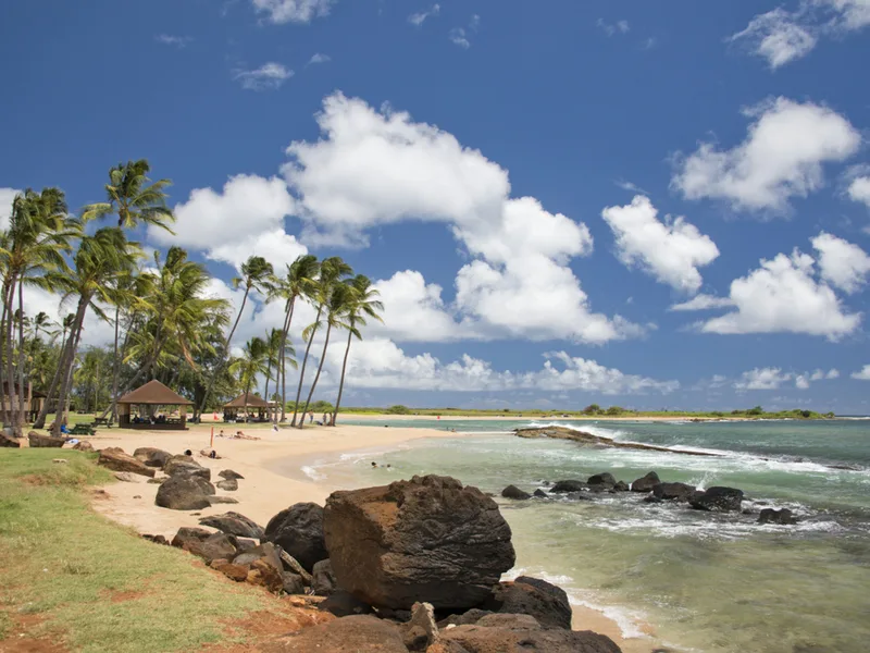 Poipu in Kauai, one of the best beaches in Hawaii