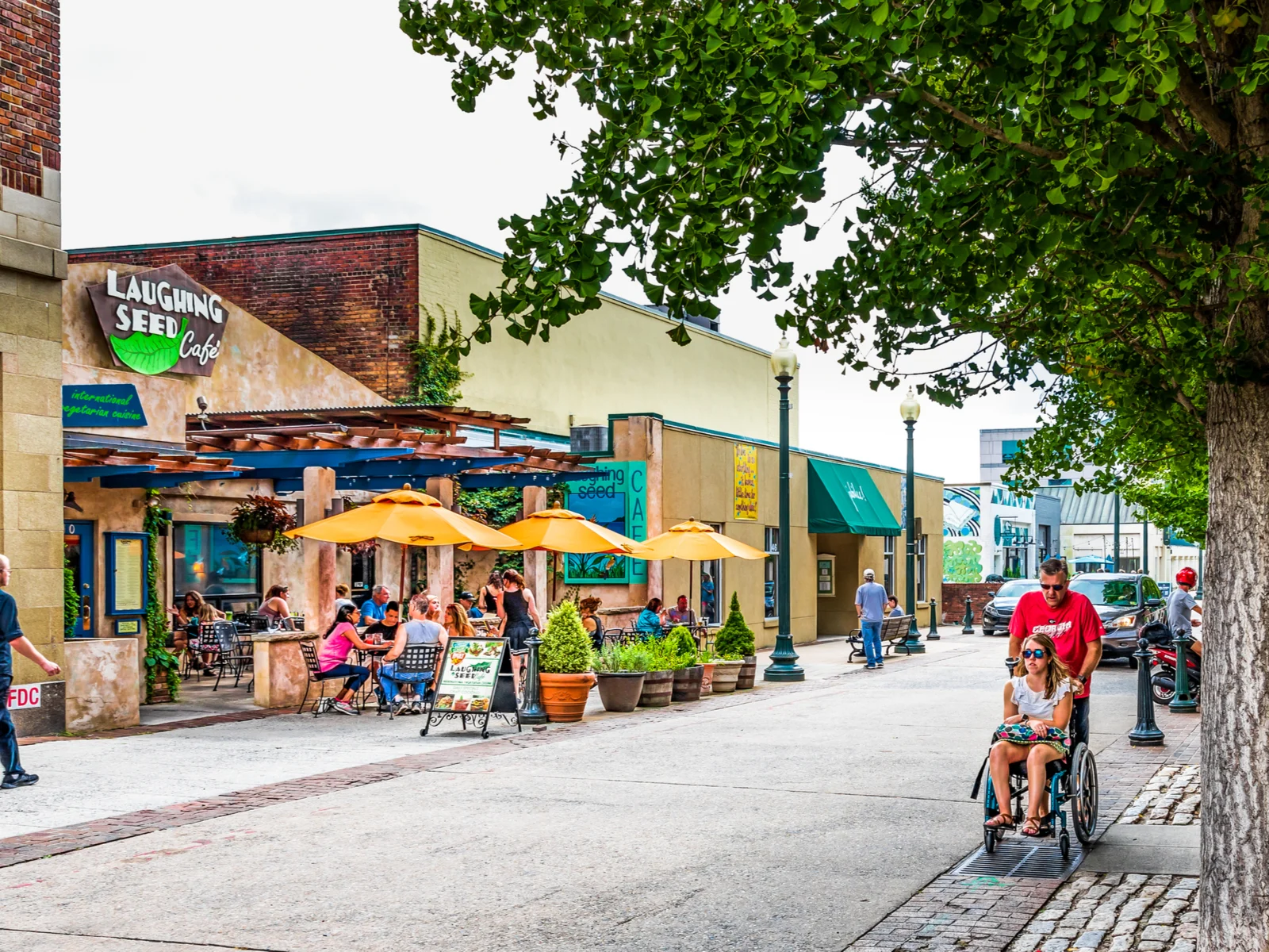 Neat view of Asheville, one of the best places to visit in North Carolina