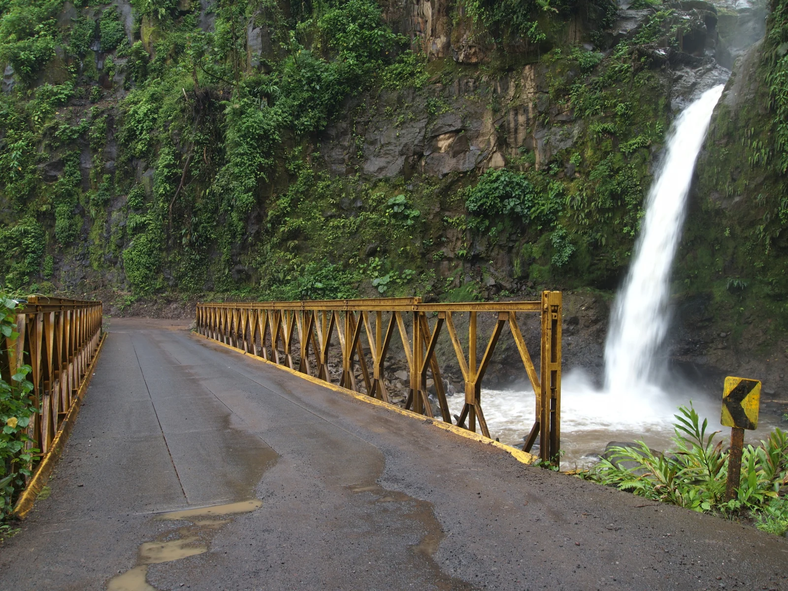 View of La Paz waterfalls in Costa Rica, one of the best places to visit in Costa Rica